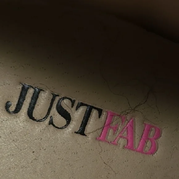 JustFab McKinley Brown Block 3 Inch Heel Boots with Faux Fur Cuff - Picture 2 of 15